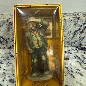 Emmett Kelly Jr Flambro “Looking Out To See”- NIB - COA - Signature Collection